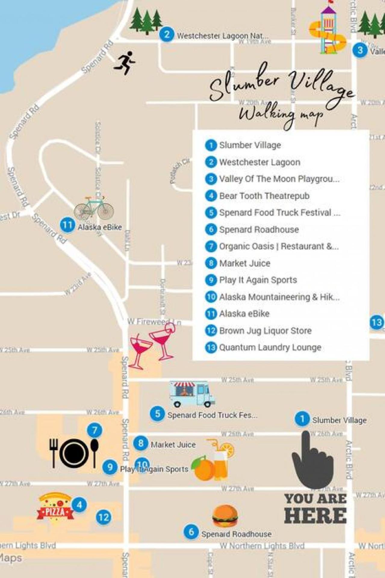Near Restaurants And Trails Slumber Village 5 *